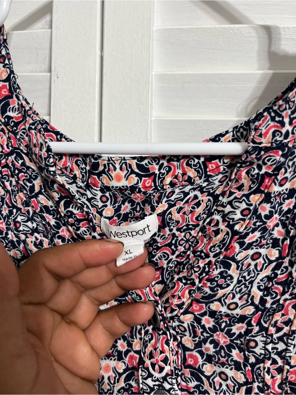 Westport Pink and Black Floral Tunic Top - Picture 4 of 9